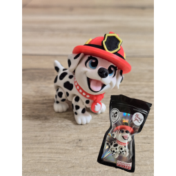 Breloczek Flexy Dalmatyńczyk Stażak 3D - Brelok Druk3d fidget Keychain