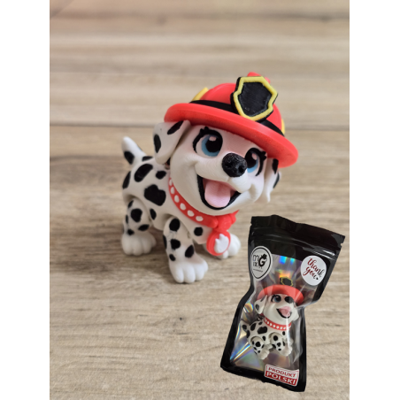 Breloczek Flexy Dalmatyńczyk Stażak 3D - Brelok Druk3d fidget Keychain