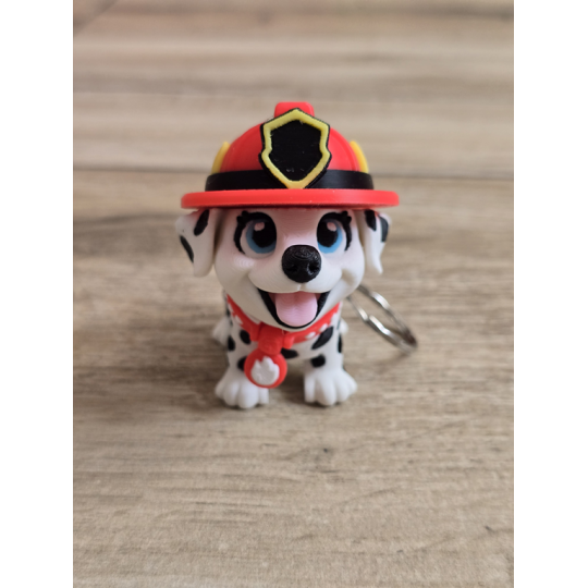 Breloczek Flexy Dalmatyńczyk Stażak 3D - Brelok Druk3d fidget Keychain