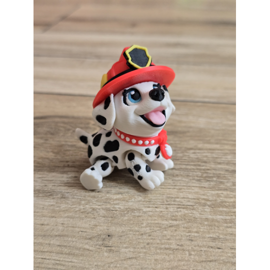 Breloczek Flexy Dalmatyńczyk Stażak 3D - Brelok Druk3d fidget Keychain