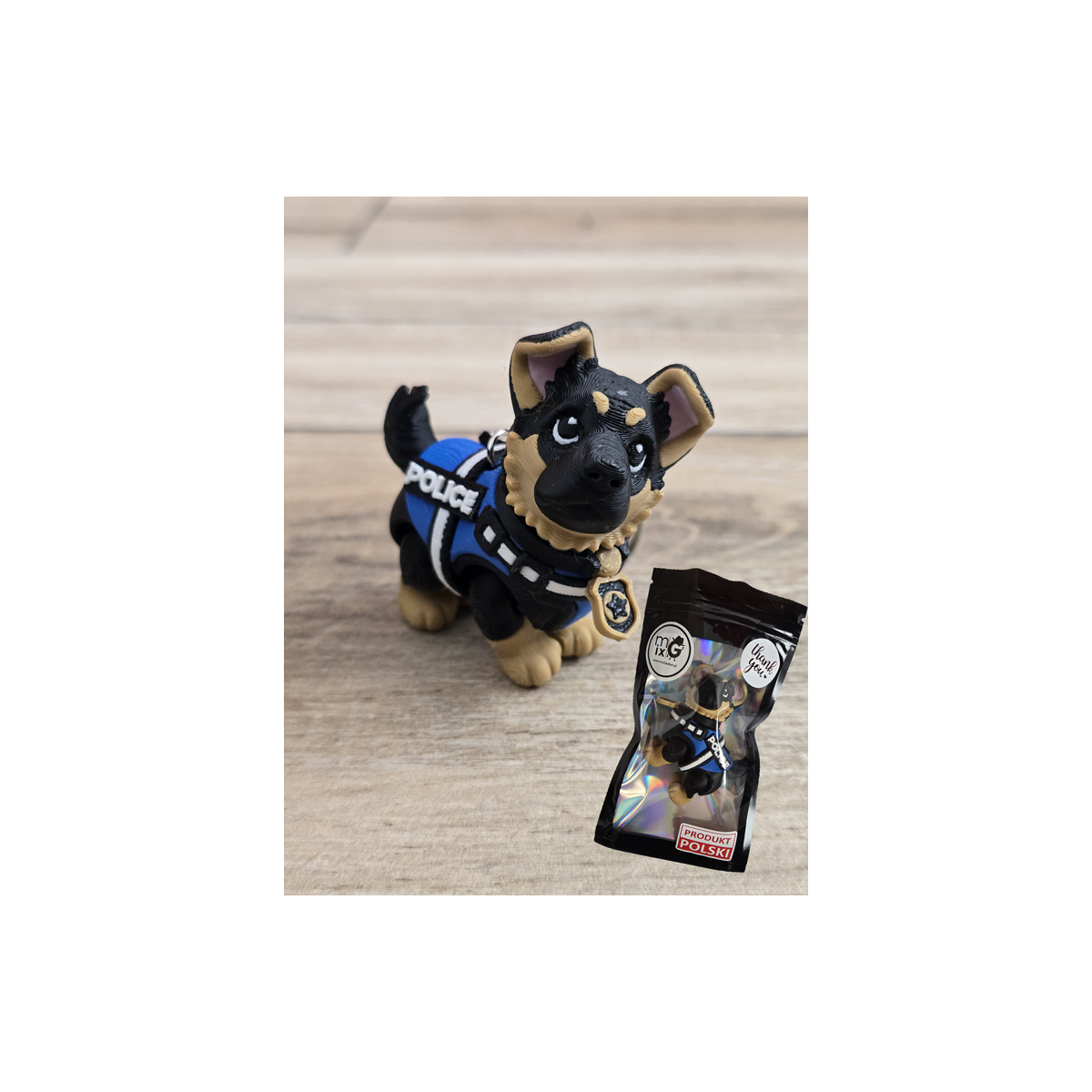 Breloczek GSD K9 3D - Brelok Druk3d fidget Keychain mixGadzet