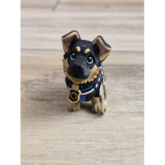 Breloczek GSD K9 3D - Brelok Druk3d fidget Keychain mixGadzet