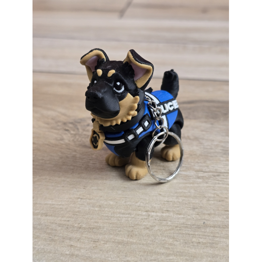 Breloczek GSD K9 3D - Brelok Druk3d fidget Keychain mixGadzet