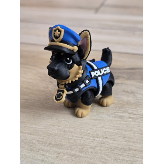 Figurka GSD K9 3D w Czapce - Druk3d fidget mixGadzet