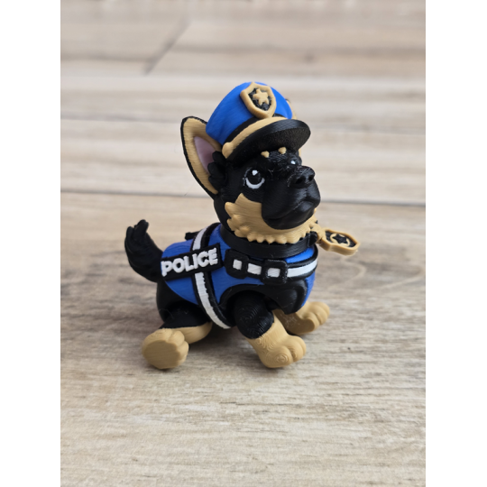 Figurka GSD K9 3D w Czapce - Druk3d fidget mixGadzet