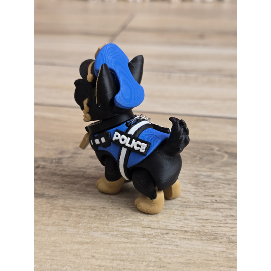 Breloczek GSD K9 3D w Czapce - Brelok Druk3d fidget Keychain mixGadzet