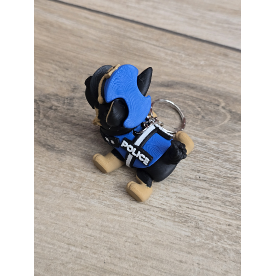 Breloczek GSD K9 3D w Czapce - Brelok Druk3d fidget Keychain mixGadzet