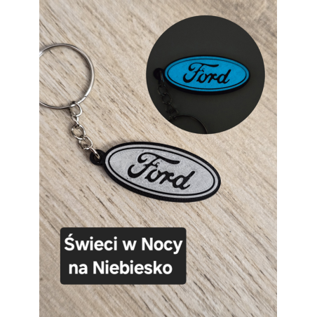 Breloczek Ford - Świeci w Nocy! 3d - Druk3d fidget Keychain mixGadzet