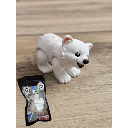 Figurka Białego Misia 3d - Druk3d fidget mixGadzet