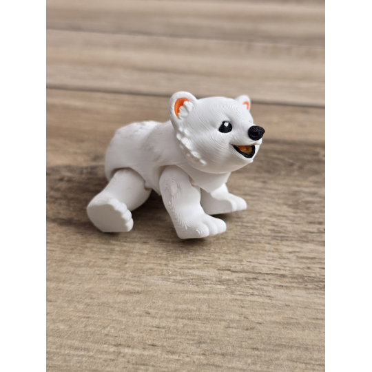 Figurka Białego Misia 3d - Druk3d fidget mixGadzet