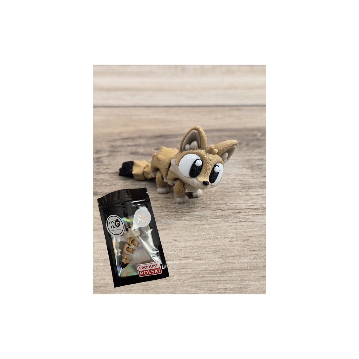 Breloczek Fenek Pustynny 3D - Brelok Druk3d fidget Keychain mixGadzet