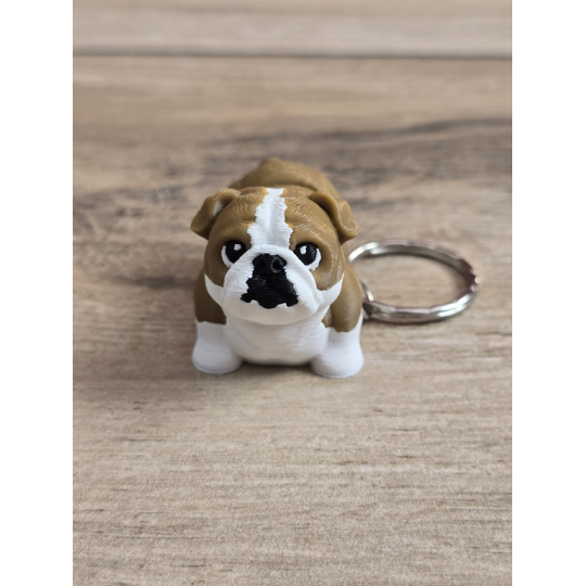 Breloczek Buldog 3D - Brelok Druk3d fidget Keychain mixGadzet