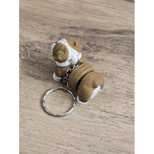 Breloczek Buldog 3D - Brelok Druk3d fidget Keychain mixGadzet