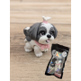 Figurka Shih Tzu z kitką Szary 3D - Druk3d fidget mixGadzet