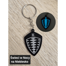 Breloczek Koenigsegg - Świeci w Nocy! 3d -Druk3d fidget Keychain mixGadzet