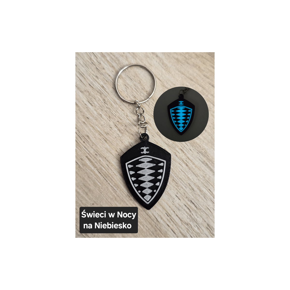 Breloczek Koenigsegg - Świeci w Nocy! 3d -Druk3d fidget Keychain mixGadzet