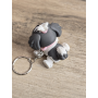 Breloczek Shih Tzu z kitką Szary 3D - Brelok Druk3d fidget Keychain