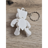 Breloczek Miś Polarny 3D - Brelok Druk3d fidget Keychain