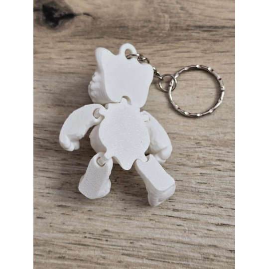 Breloczek Miś Polarny 3D - Brelok Druk3d fidget Keychain