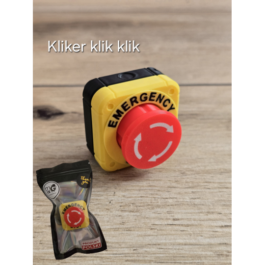 Kliker klik klik Przycisk Bezpieczeństwa 3D - Druk3d fidget mixGadzet