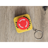 Breloczek Kliker Przycisk Bezpieczeństwa 3D - Druk3d fidget Keychain