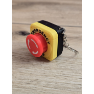 Breloczek Kliker Przycisk Bezpieczeństwa 3D - Druk3d fidget Keychain