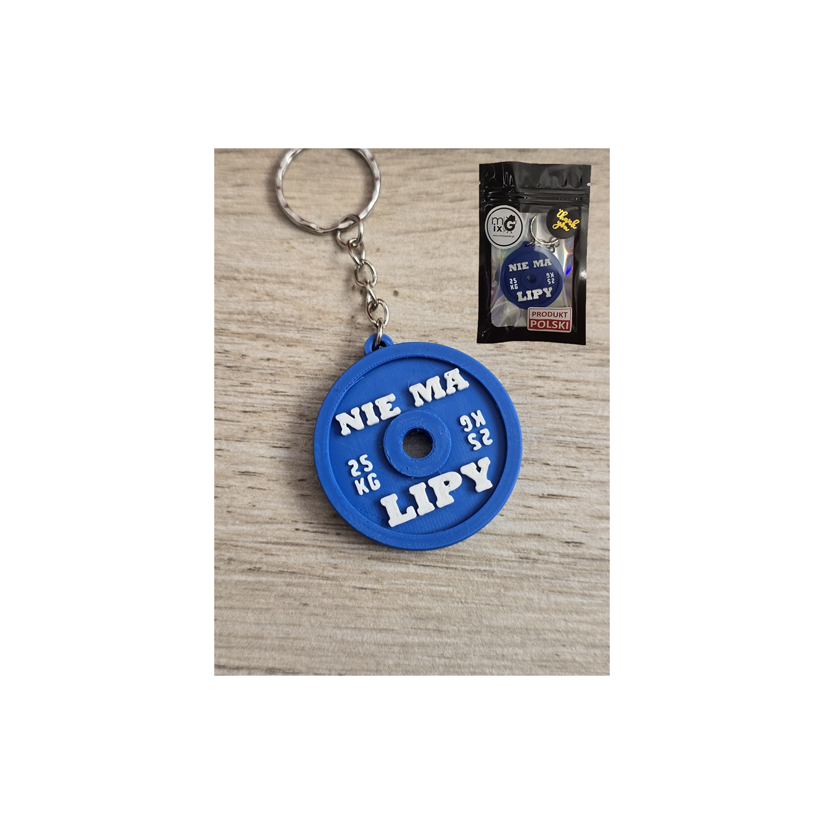 Breloczek Talerz Olimpijski Nie ma Lipy 3D - Brelok Druk3d fidget Keychain