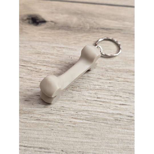 Breloczek Kość 3D - Brelok Druk3d fidget Keychain