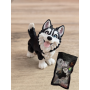 Figurka Husky z kolorowymi Oczami 3D - Druk3d fidget mixGadzet