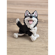 Figurka Husky z kolorowymi Oczami 3D - Druk3d fidget mixGadzet