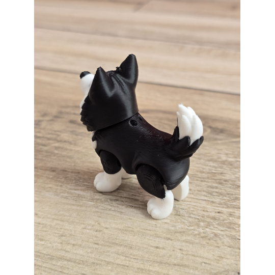 Figurka Husky z kolorowymi Oczami 3D - Druk3d fidget mixGadzet