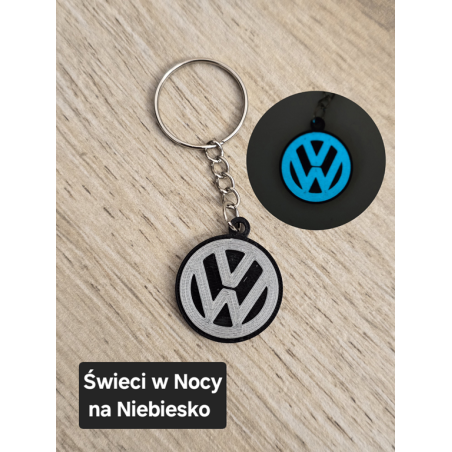 Breloczek Volkswagen - Świeci w Nocy! 3d -Druk3d fidget Keychain mixGadzet