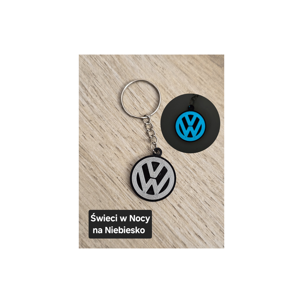Breloczek Volkswagen - Świeci w Nocy! 3d -Druk3d fidget Keychain mixGadzet