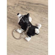 Breloczek Husky z kolorowymi Oczami 3D - Brelok Druk3d fidget Keychain