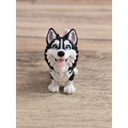 Figurka Husky z niebieskimi Oczami 3D - Druk3d fidget mixGadzet