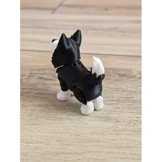 Figurka Husky z niebieskimi Oczami 3D - Druk3d fidget mixGadzet