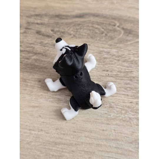Figurka Husky z niebieskimi Oczami 3D - Druk3d fidget mixGadzet