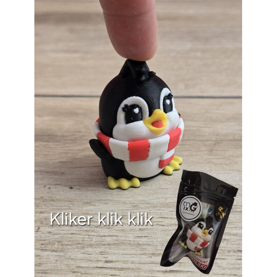 Kliker klik klik Pingwina 3D - Druk3d fidget mixGadzet