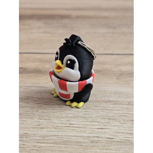 Breloczek Kliker klik klik Pingwina 3D - Brelok Druk3d fidget Keychain