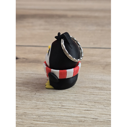 Breloczek Kliker klik klik Pingwina 3D - Brelok Druk3d fidget Keychain