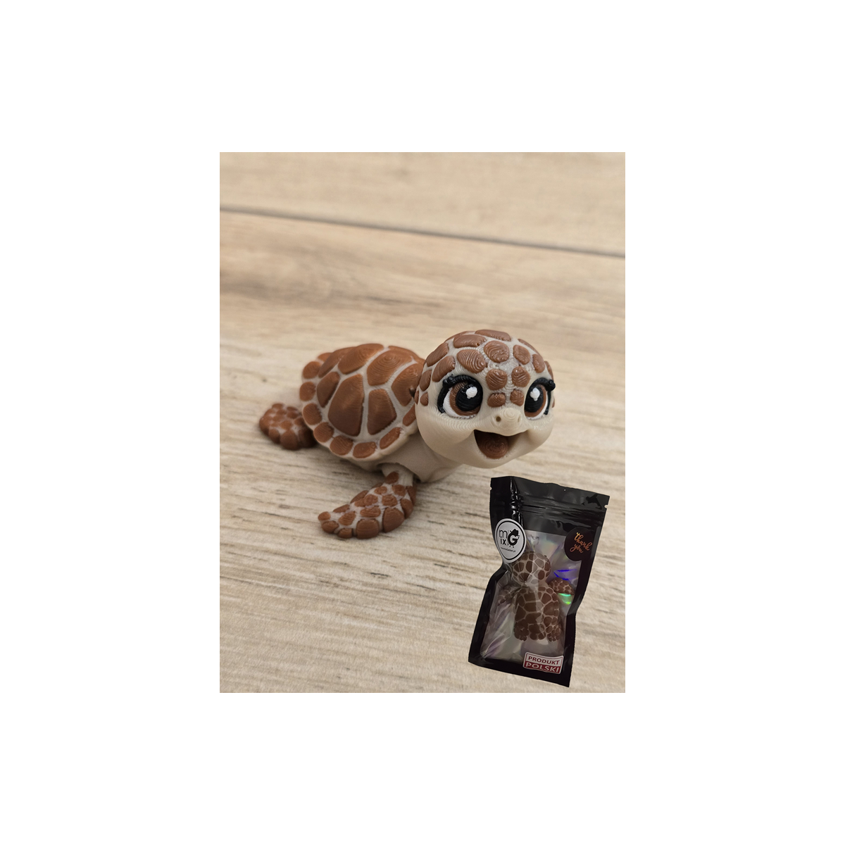 Breloczek Żółwia 3D - Brelok Druk3d fidget Keychain