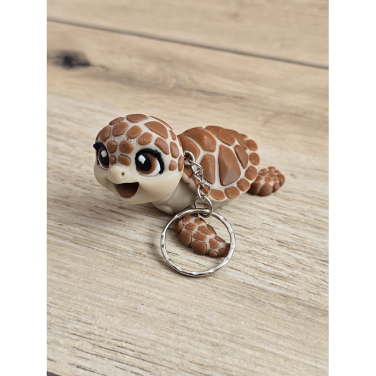 Breloczek Żółwia 3D - Brelok Druk3d fidget Keychain