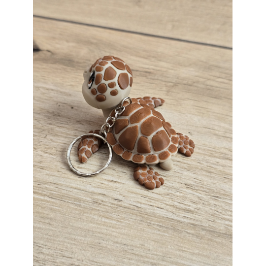 Breloczek Żółwia 3D - Brelok Druk3d fidget Keychain