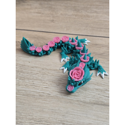 Figurka Smok Różany 22cm 3D - Druk3d fidget mixGadzet