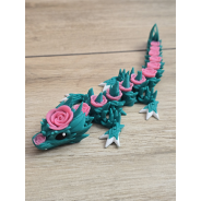 Figurka Smok Różany 22cm 3D - Druk3d fidget mixGadzet