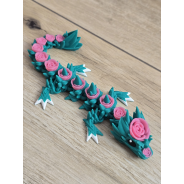 Figurka Smok Różany 22cm 3D - Druk3d fidget mixGadzet