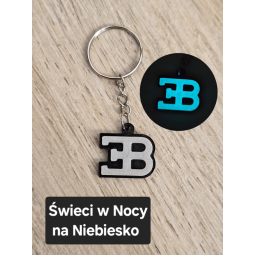 Breloczek Bugatti- Świeci w Nocy! 3d -Druk3d fidget Keychain mixGadzet