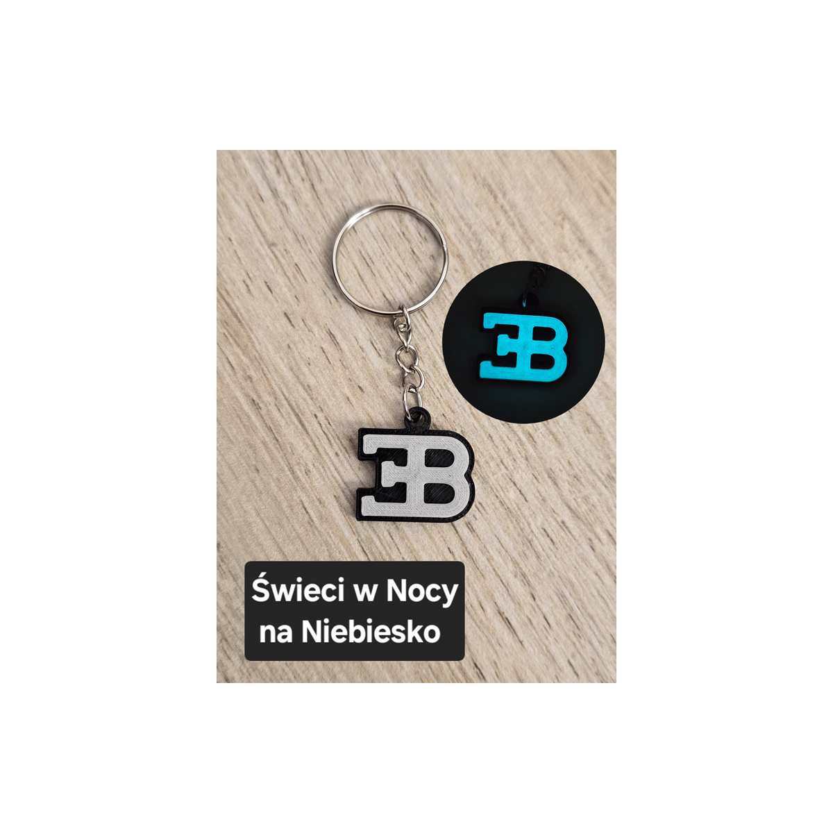 Breloczek Bugatti- Świeci w Nocy! 3d -Druk3d fidget Keychain mixGadzet