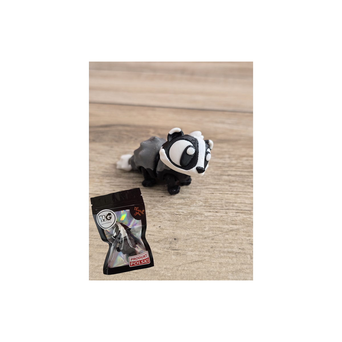 Figurka Borsuka 3D - Druk3d fidget mixGadzet