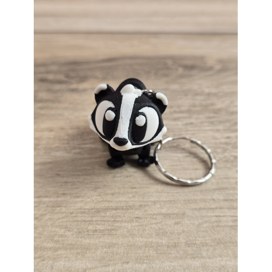 Breloczek Borsuka 3D - Brelok Druk3d fidget Keychain